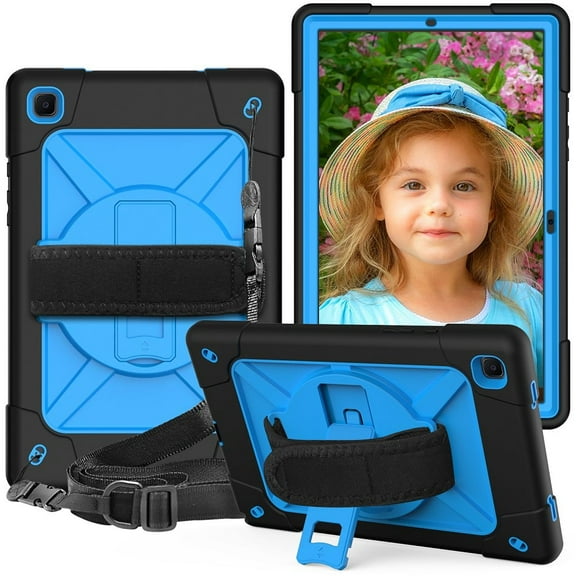 For Samsung Galaxy Tab A7 10.4 (2020) T500 Contrast Color Silicone   PC Combination Case with