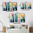 thumbnail image 4 of Designart "Circular Harmony Contemplating Divinity VI" Modern Geometric Framed Wall Art Set Of 3 - Turquoise Abstract Frame Gallery Set For Office Decor, 4 of 6