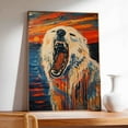 thumbnail image 4 of Hudo Funny Scream Samoyed Dog Poster Wall Art Decor Samoyed Dog Canvas Wall Art - Paintings Wall Decor - Dog Posters For Room, 4 of 5