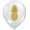 Clear W/Pineapple, variant on PMU Balloons 11 Inch Party Polka Dots Wild Berry Latex Balloons (12/Pkg) Pkg/1