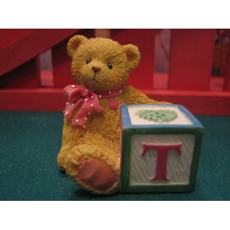 - Cherished Teddies Bear With T Block 158488T By Enesco