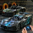 thumbnail image 4 of Large-Size Green Bugatti Style Electric RC Racing Car - High-Speed 4-Channel Remote Control Vehicle with Durable-Proof Design for 7-14 Year Old Boys - Promotes Hand-Eye Coordination & Parent-Child, 4 of 6