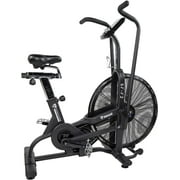 Signature Fitness SF-F2 Upright Fan Bike with Adjustable Seat and Handlebars for HIIT and Cardio Training, Black