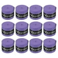 thumbnail image 1 of Unique Bargains 43.3' Round Groove Non-Slip PU Tennis Racket Overgrip Tape Wraps Purple 12 Pack, 1 of 6