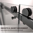 thumbnail image 4 of UKD01 56 to 60 in. x 72 in. H Frameless Double Sliding Shower Door in Space Gray with 3/8 in. (10mm) Clear Glass, 4 of 7
