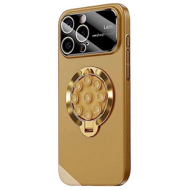 For iPhone 14 Pro Case Compatible with MagSafe Suction Cup Kickstand PC Phone Cover - Green