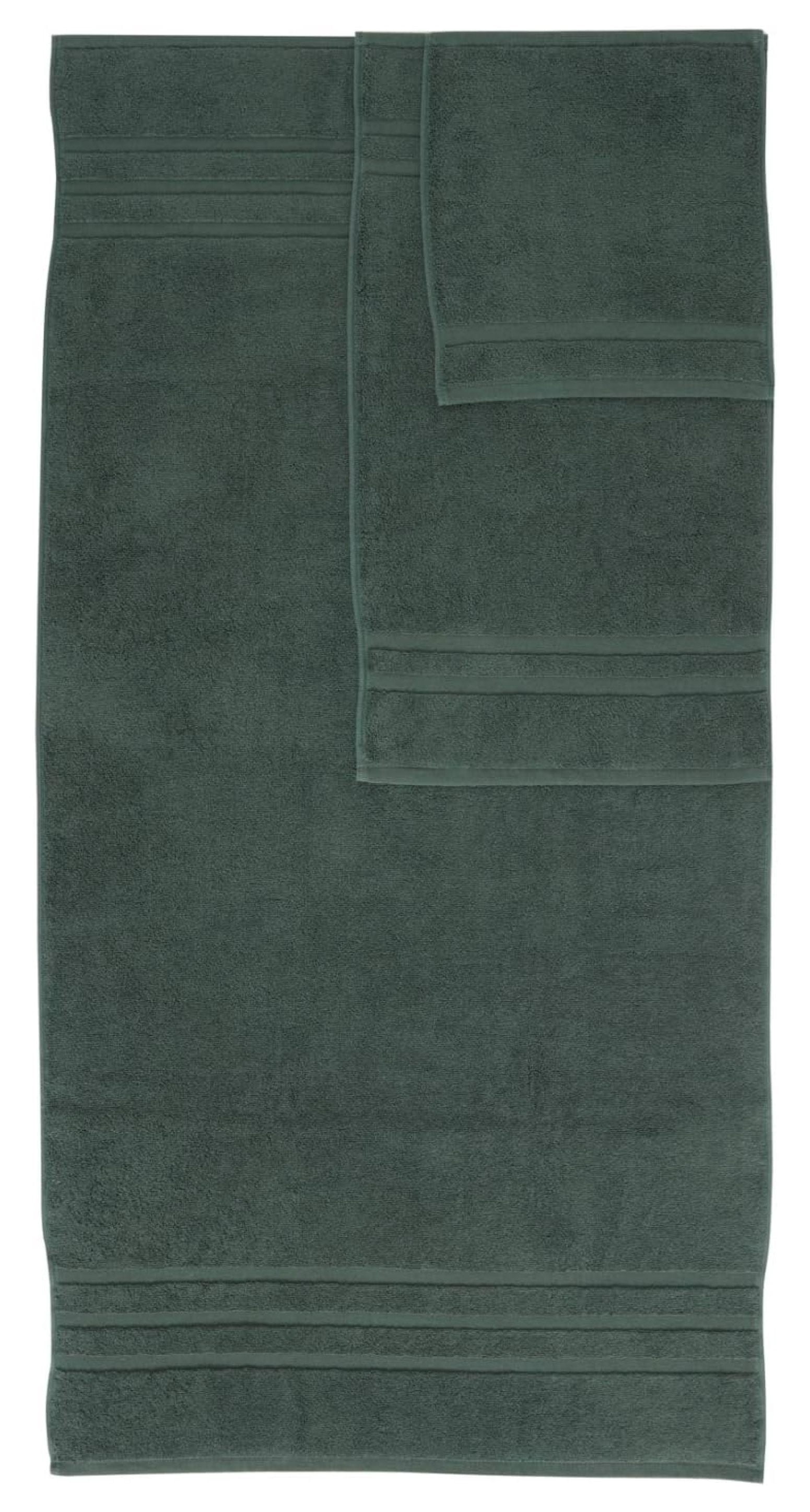 Luxury Hotel & Spa, Turkish Cotton Dark Green Towels Bathroom Sets | 6 Pieces Dark Green Bath Towels Soft and Absorbent Green Towel Set for Your Bathroom