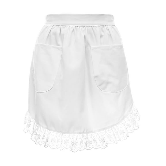 ULTNICE Half Body Apron White Cotton 1Pcs 20.04X15.72X0.08in