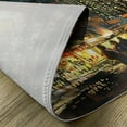 thumbnail image 5 of Ambesonne Night Place Mats Set of 4, City Street Colorful Art, Standard Size, Multicolor, 5 of 6