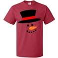 thumbnail image 3 of Inktastic Snowman with Top Hat and Carrot Nose T-Shirt, 3 of 5