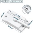 thumbnail image 2 of HUGFEGWE Sliding Window Sash Locks 8 Pack Cam Sash Locks for Double Hung Window Latch Lock for Vertical and Horizontal Sliding Windows, White CJB91-55671, 2 of 7