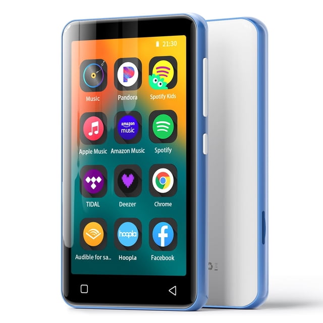 Reproductor MP3 innioasis G1 con Bluetooth y Wi‑Fi, 80 GB, azul/blanco