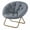 Gray/35.80 x 16.10 x 32.20 inch, variant on Alvantor Faux Fur Saucer Chair, Comfortable Disc Chair, Ideal for Living Room & Bedroom, in Gray, White, Pink