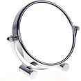 thumbnail image 1 of Makeup Mirror/Cosmetic Mirror, 360 Swivel - Double Sided: Normal and x10 magnification. Standing Mirror, Shaving Mirror, Bathroom Mirror, chrome, 1 of 5