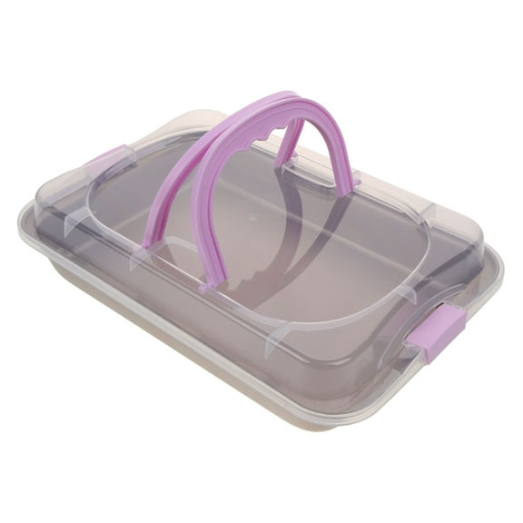 COOPHYA 1Set Rectangular Baking Pan Carbon Steel Non Stick Surface for Baking Cakes with Lid