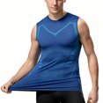 thumbnail image 6 of Yaoyar Compression Shirt Men Slimming Body Shaper Vest Crewneck Workout Shirts Tummy Control Undershirts, 6 of 6