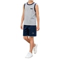 thumbnail image 2 of Cethrio Boys Activewear Outfit Sets, Running 2 Piece Quick-drying Sleeveless Kids Athletic Clothing Sets Gray Size 3-4 T, 2 of 2