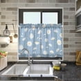 thumbnail image 7 of Daisy Kitchen Curtains 2 Panels UV Protected Tier Curtains, Half Window Curtains Kitchen Tiers for Guest Room Bathroom Sink Laundry Room Basement,24 x 27 Inch, 7 of 7