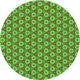 thumbnail image 1 of Ahgly Company Machine Washable Indoor Round Transitional Green Area Rugs, 5' Round, 1 of 7