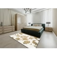 thumbnail image 4 of Ahgly Company Indoor Rectangle Abstract Off White Beige Abstract Area Rugs, 6' x 9', 4 of 6