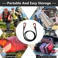 thumbnail image 6 of Elastics Bungee Strap with Carabiner Hook for Camping, Bungee Cord Cycling Luggage Packing Tension Rope with Carabiner, 6 of 8