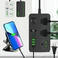 thumbnail image 1 of Jusqu'à 65 % de Rabais! Gspmoly Protecteur de Barre d'Alimentation à 3 Prises 3000 W Prise Multiprise avec 6 Boutons Usb de Rabais Cordon d'Extension de 78,7 Po avec Multiples Prises Usb pour Bureau Dortoir jusqu'à 65 % de Rabais, 1 of 6