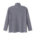 thumbnail image 4 of Ulanda Girls Mock Neck Loose Fit Shirts Kids Long Sleeve Slouchy Warm Cute Fashion Pullover Tops (Grey, 7-8 Years), 4 of 7