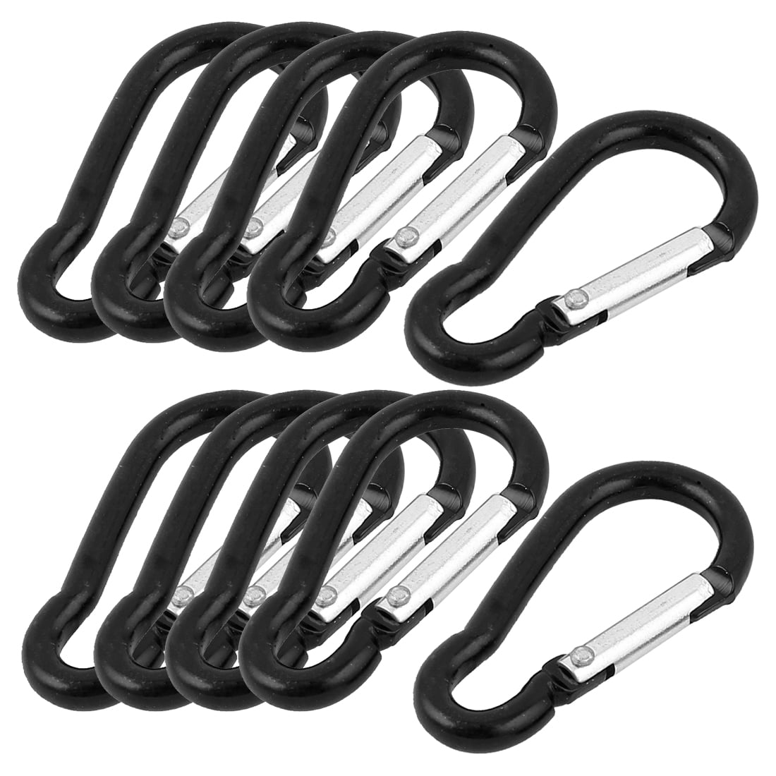 Large Coloured Hiking Camping 4 x CARABINER CLIPS Keyring Spring Sprung Small Large Coloured Hiking Camping 4 x CARABINER CLIPS Keyring Spring Sprung Small