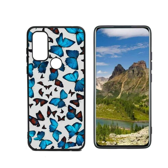 Butterflies2-112 Phone Case, Degined for Motorola Moto G Pure Case Men Women, Flexible Silicone Shockproof Case for Motorola Moto G Pure