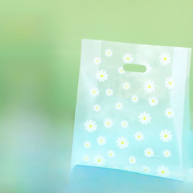 Bolsa de cuatro dedos con diseño de margaritas, bolsa para envasar alimentos, bolsa para llevar, bolsa para envasar frutas, pescado, pastel, regalo