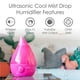 thumbnail image 2 of Humidificador Crane Ultrasonic 3.8L para dormitorio y oficina rosa, 2 of 8