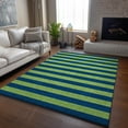 thumbnail image 6 of Addison Rugs Mayfield Washable Transitional Stripes Navy Rectangle Rug, 5' x 7'6", 6 of 6