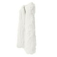 thumbnail image 4 of qolati Womens Faux Furs Vest Jackets Winter Warm Mid-Length Coat Fluffy Shaggys Sleeveless Jacket Fashion Casual Fuzzy Outerwear, 4 of 5