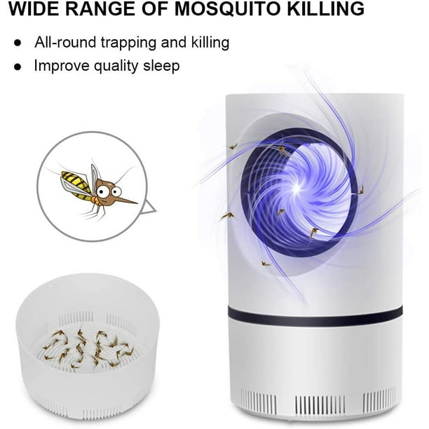 Electric Indoor Mosquito Trap Mosquito Killer Lamp with USB Power Supply and Adapter Mosquito Killer Mosquito Trap Mosquito Zapper Gnat Trap Insect