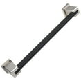 thumbnail image 2 of 7-9/16 in. Modern Flat Embossed Matte Black Cabinet Pull, 2 of 6