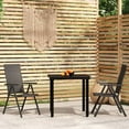 thumbnail image 1 of vidaXL 3 Piece Garden Dining Set Black, 1 of 4