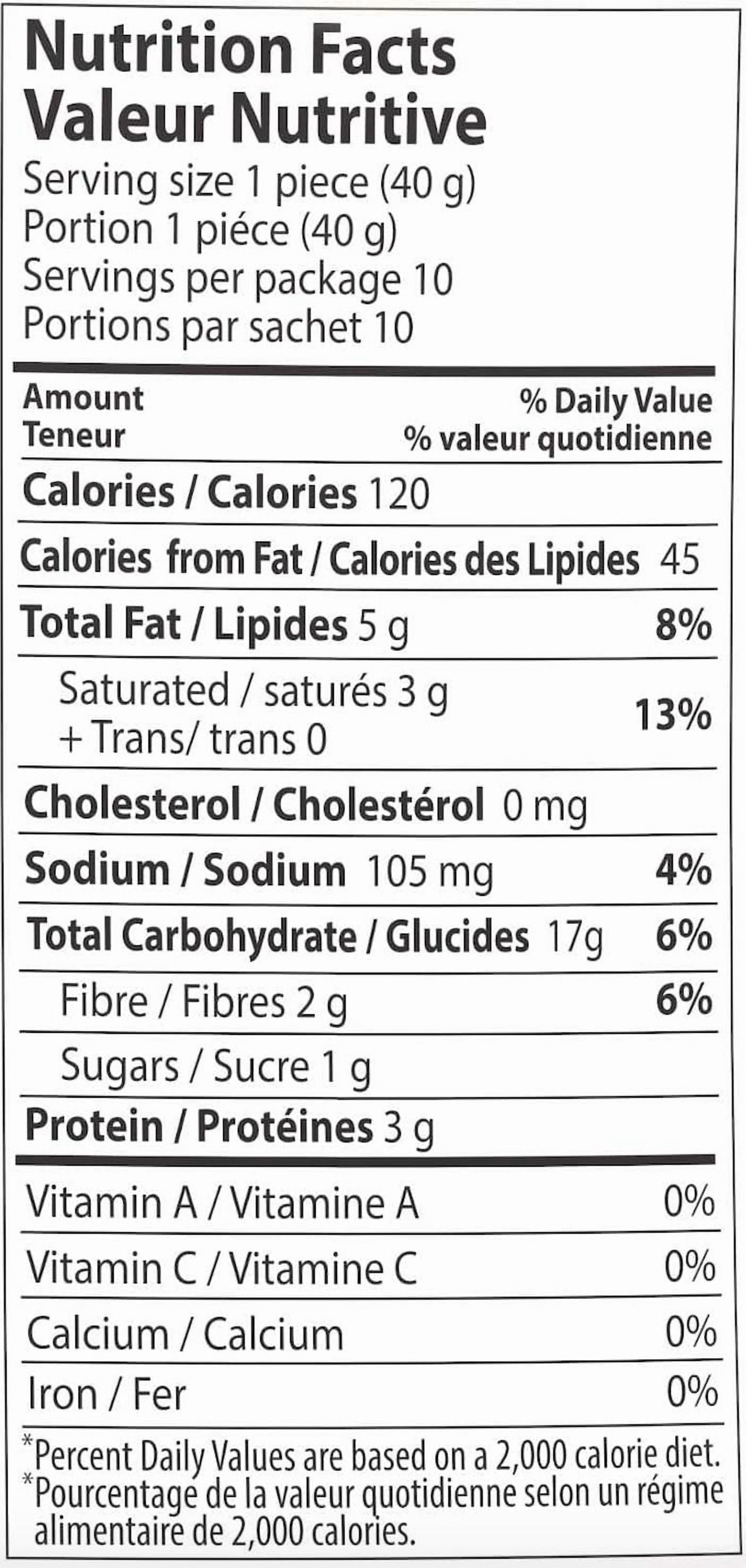 Chapati complet 400g, paq. de 10