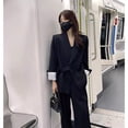 thumbnail image 3 of Traje de dos piezas de estilo coreano con cordones y nuevo diseño de primavera y otoño, serie Salt, combina con la hermana real, 3 of 4