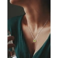 thumbnail image 3 of Bestyle August Birthstone Necklace for Women Peridot Pendant Necklace Solid 925 Sterling Silver Gifts for Valentines Mothers Day Birthday, 3 of 9