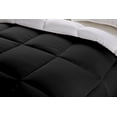 thumbnail image 3 of BedDecor 300 GSM 1Pcs Reversible Solid (Black,Twin/Twin Xl) 100% Egyptian Cotton Base Comforter, 3 of 8