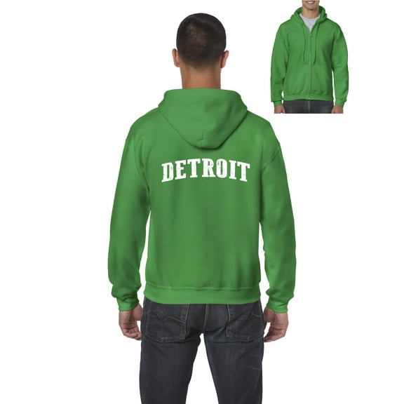 IWPF - Men's Sweatshirt Full-Zip Pullover - Detroit