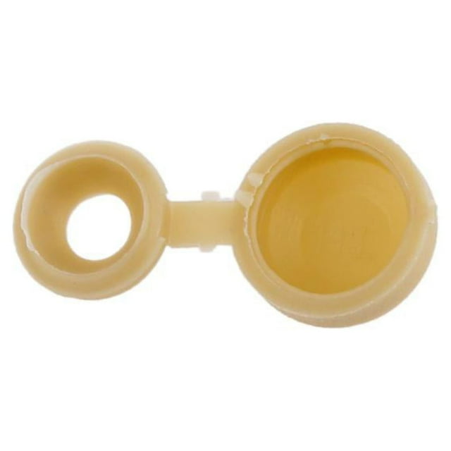 Paquete de 50 tapas de tornillo con bisagras de polipropileno negro beige