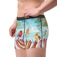 thumbnail image 3 of Kdxio Men's Boxer Briefs with Christmas Birds Print - Comfortable and Breathable Underwear for Everyday Wear, 3 of 7
