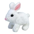 thumbnail image 3 of Encantadora figura de conejo eléctrico Juguete de peluche Saltar Saltar Caminar Juguete de edución temprana con sonido para Juguete Fiesta de Blanco Hugo juguetes de peluche eléctricos, 3 of 10