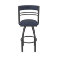 thumbnail image 5 of 860 Hunter 36" Swivel Bar Stool with Pewter Finish and Graph Anchor Seat and Back, 5 of 5