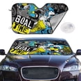 thumbnail image 2 of Fotbe Goal Time Car Windshield Sunshade | Sun Visor Protector Front Window Shade, Keeps Out UV Rays, Keeps Your Vehicle Cool-, 2 of 7