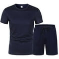 thumbnail image 4 of Men's Short Sets 2 Piece Outfits T Shirt and Shorts Mens Summer Shorts Beach Vacation Essentials Vacation Sets, 4 of 4