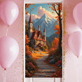 thumbnail image 3 of Autumn Landscape Fantasy Castle Banner for Home Decor Nature Lovers Seasonal Display, 3 of 8