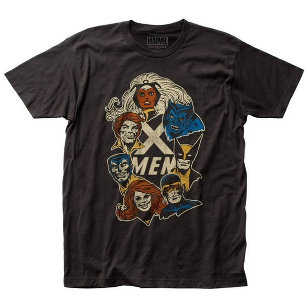 Impact Marvel XMen Faces Apparel TShirt Black