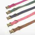 thumbnail image 7 of Unique Bargains Dog Collar Soft PU Durable Heavy Duty Dog Collar with Quick Release Metal Buckle Puppy Collar Adjustable Collar for Dogs Large Pink, 7 of 7